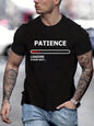 Interesting Patient Loading Printed T-shirt, Men's T-shirt, Summer, Spring, Autumn Casual Short Sleeved T-shirt, Top As A Gift