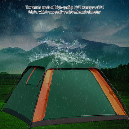 Outdoor Automatic Quick Open Tent Waterproof Camping Tent 3-4 Person Instant Setup Tent